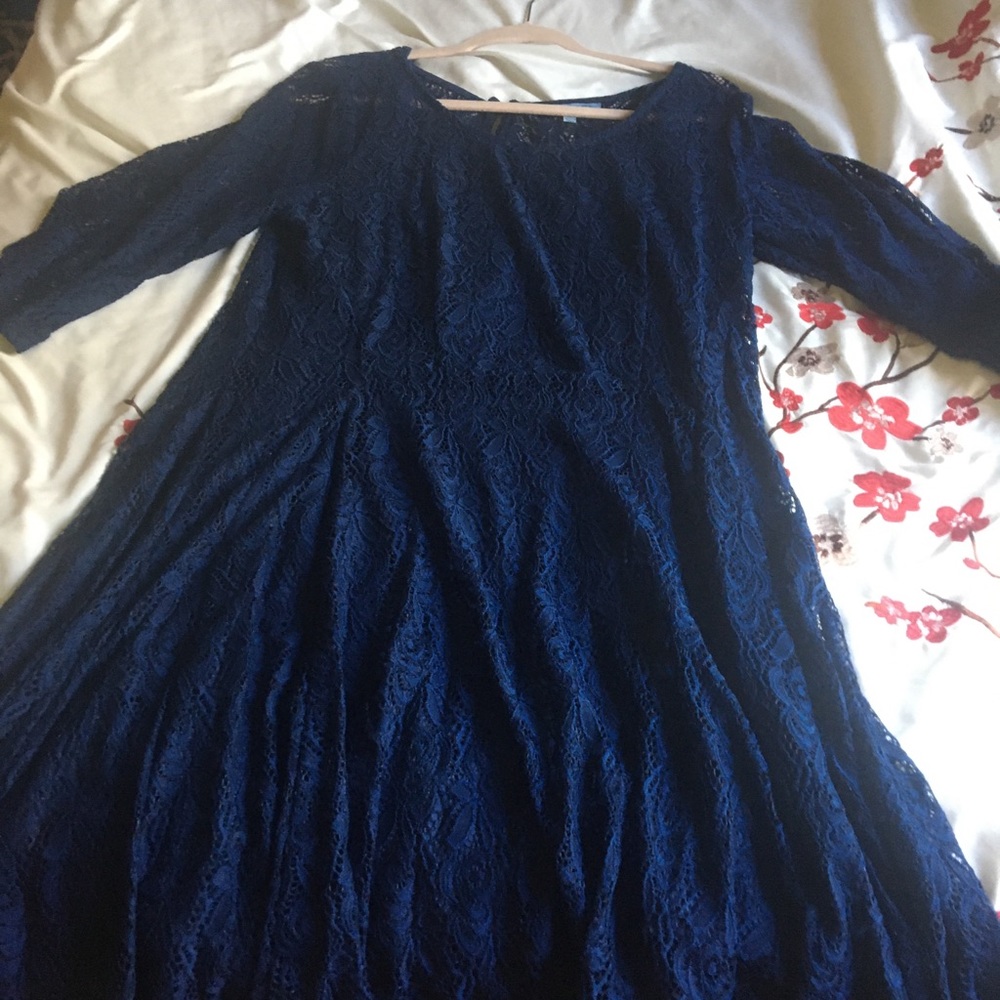 Navy Blue fit & flare dress